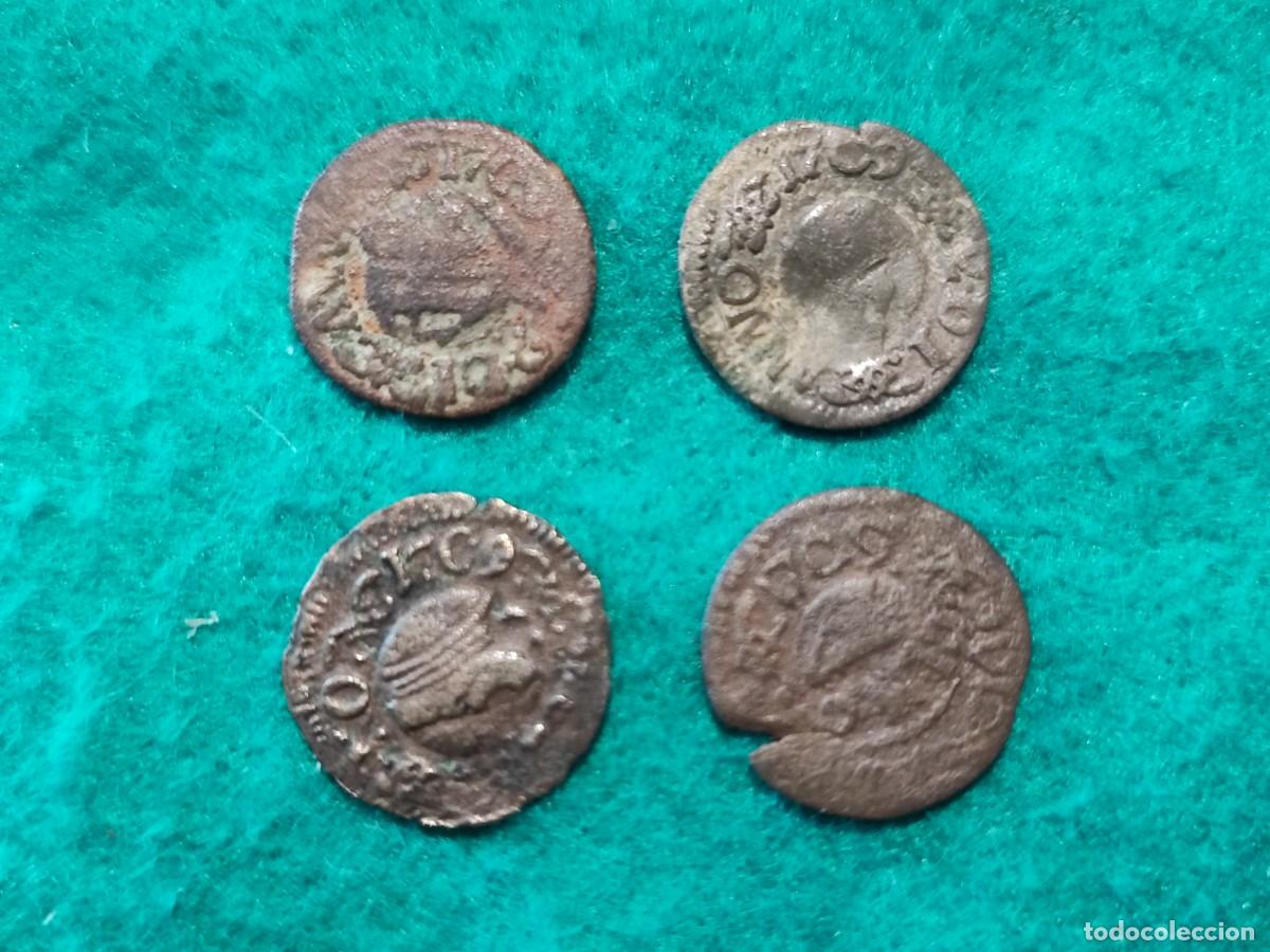 Monedas de Espa&ntilde;a: (452) 4 Dineros de Barcelona de 1709 - Carlos III Pretendiente