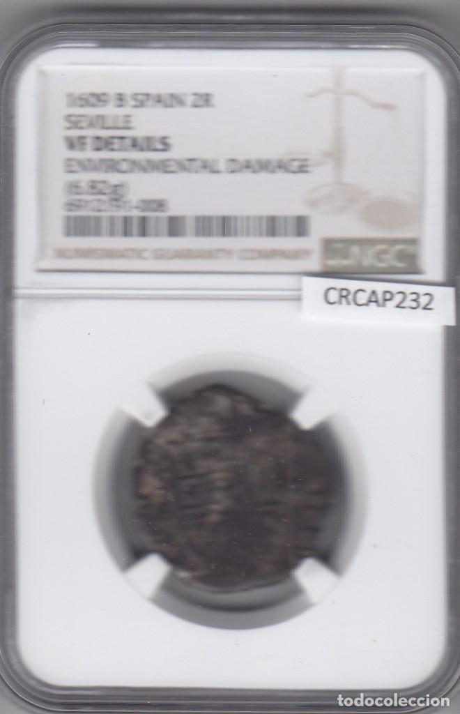 Coins of Spain: CRCAP232 MONEDA ESPA&Ntilde;A FELIPE III 2 REALES SEVILLA RARA