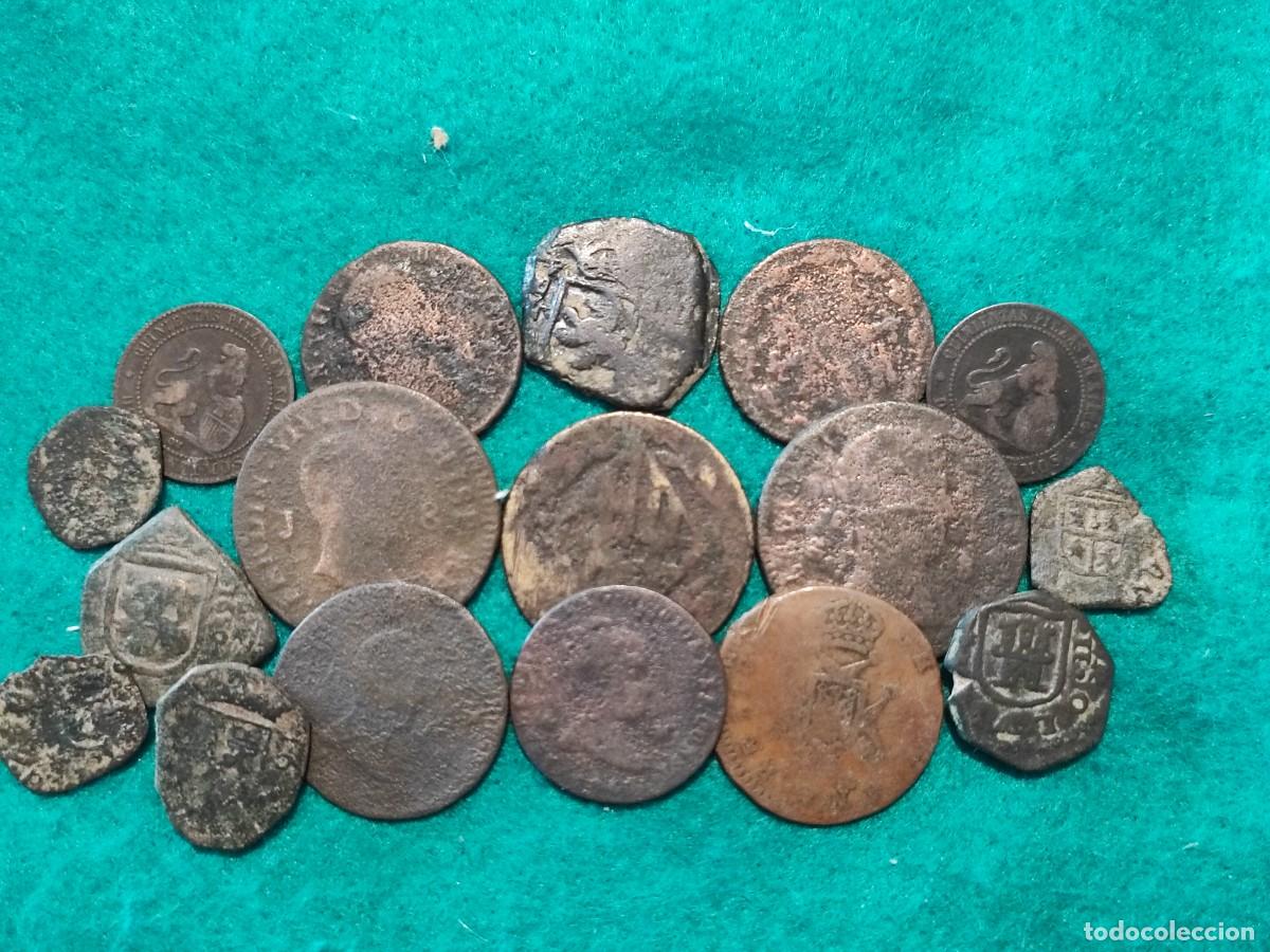 Monedas de Espa&ntilde;a: (458) 17 monedas espa&ntilde;olas antiguas (VIII)