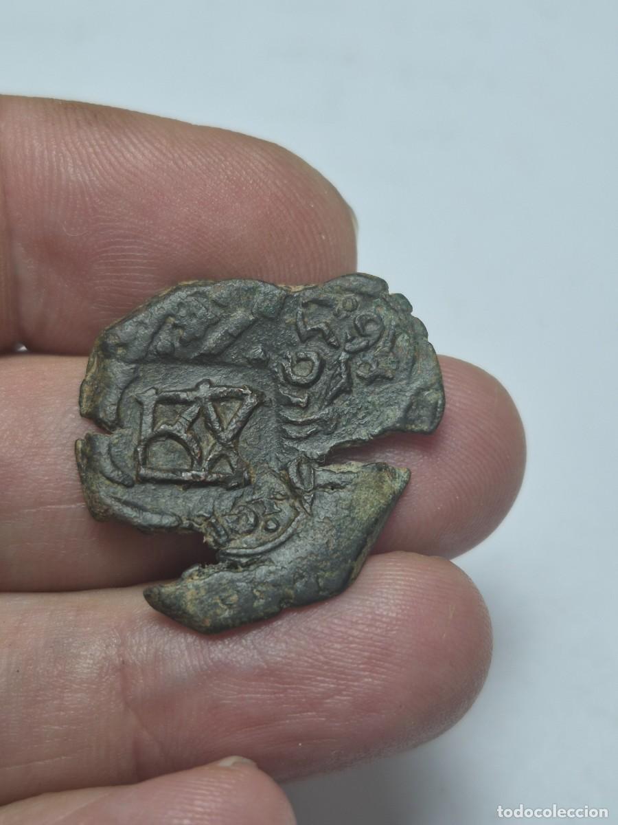 Monedas de Espa&ntilde;a: NT / INTERESANTE PIEZA DE LOS AUSTRIA CON MULTIPLES RESELLOS (E1353)