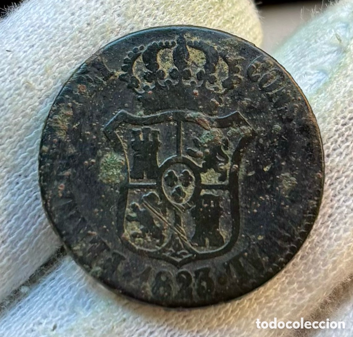 Monedas de Espa&ntilde;a: Moneda 3 Quartos 1823 Catalu&ntilde;a . Fernando VII . Cuartos