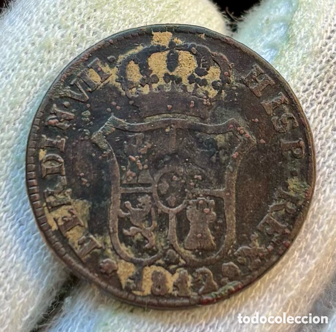 Monedas de Espa&ntilde;a: Moneda 3 Quartos 1812 Catalu&ntilde;a. Fernando VII. Cuartos