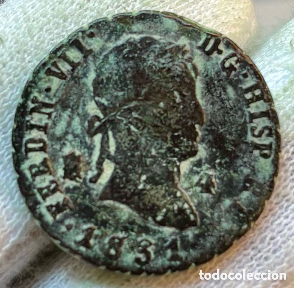 Monedas de Espa&ntilde;a: Moneda 4 Maravedis 1831 Segovia. Fernando VII