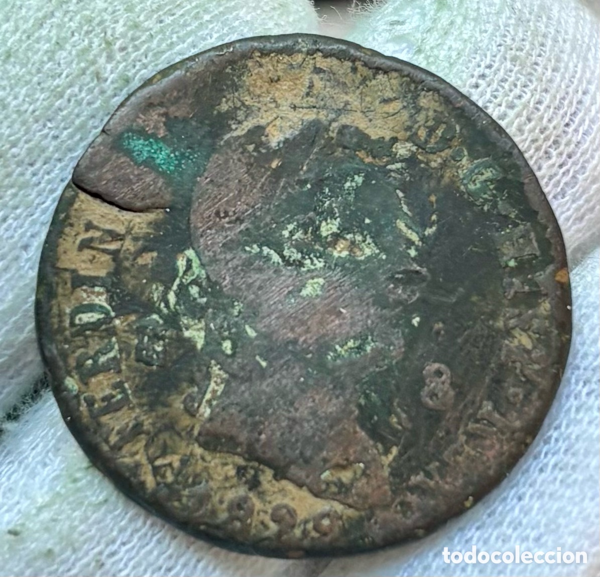 Monedas de Espa&ntilde;a: Moneda 8 Maravedis 1829 Segovia. Fernando VII