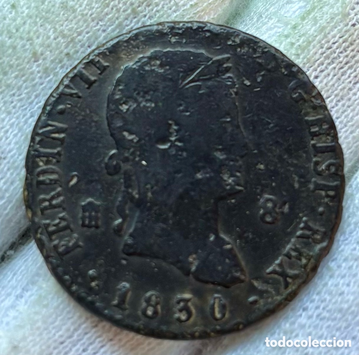 Monedas de Espa&ntilde;a: Moneda 8 Maravedis 1830 Segovia. Fernando VII