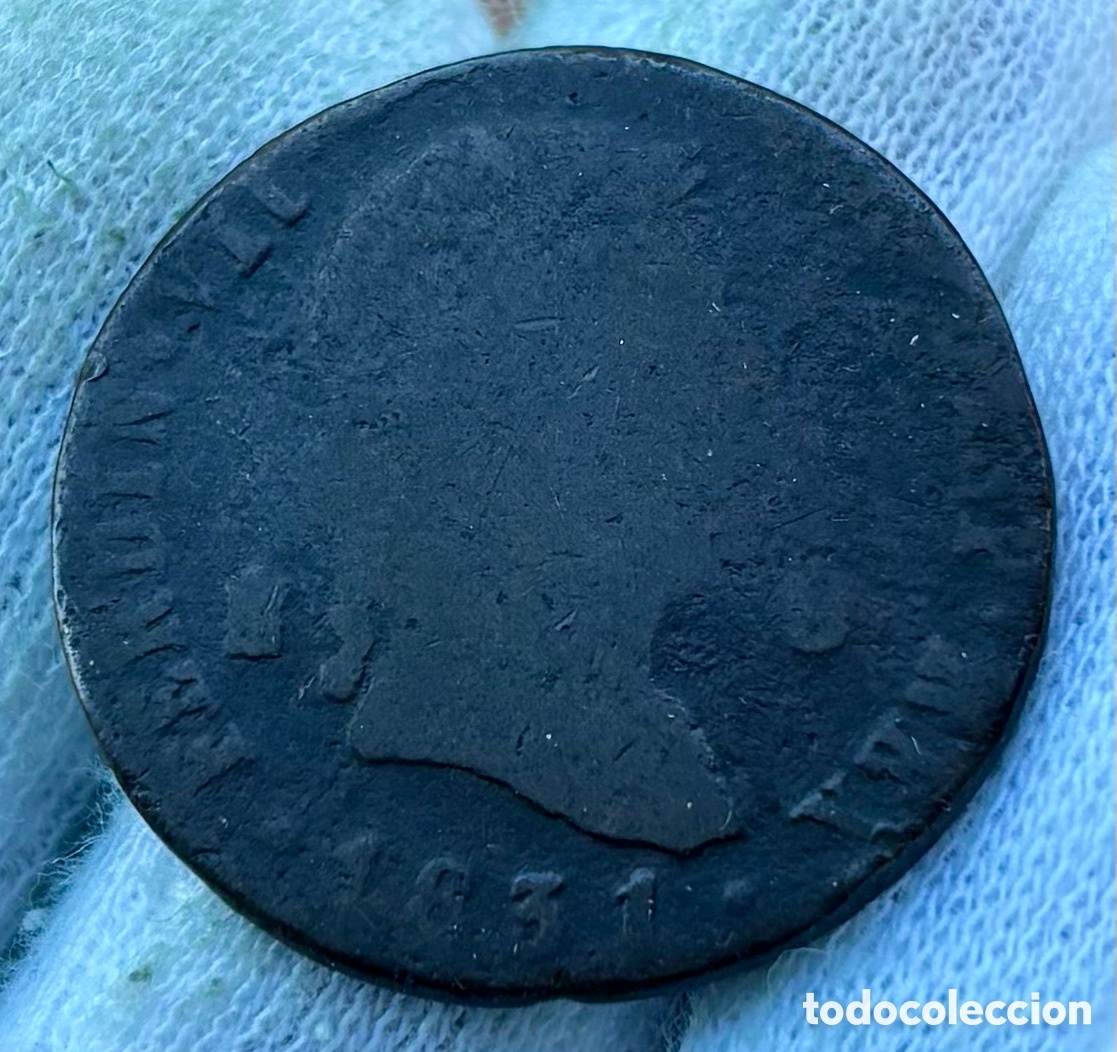 Monedas de Espa&ntilde;a: Moneda 8 Maravedis 1831 Segovia. Fernando VII