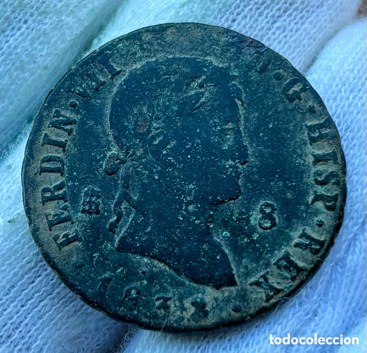 Monedas de Espa&ntilde;a: Moneda 8 Maravedis 1832 Segovia. Fernando VII