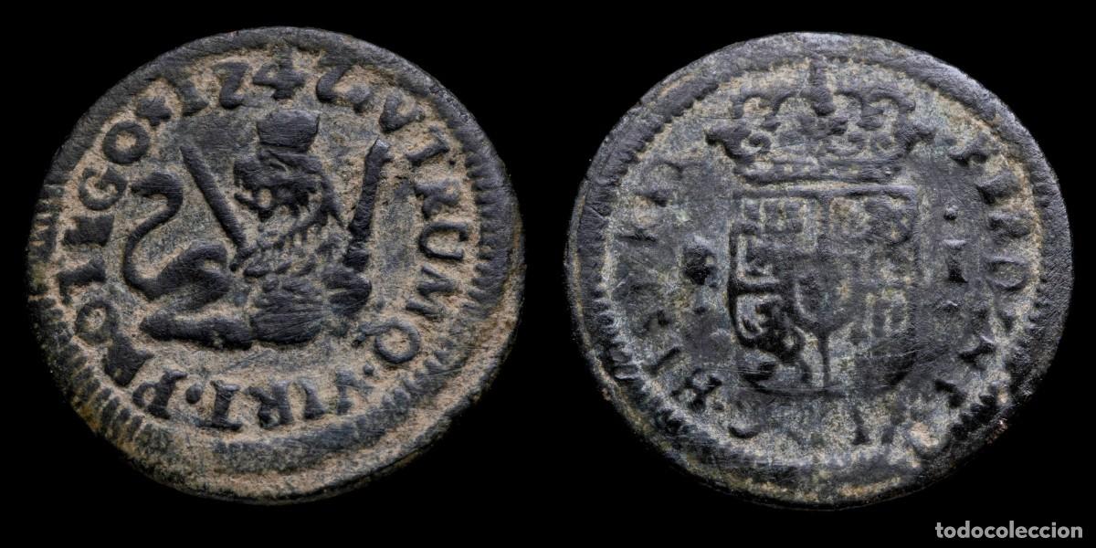 Monedas de Espa&ntilde;a: 1747, 1 Maravedi Philips V, Segovia Mint - 16 mm / 1,08 gr.