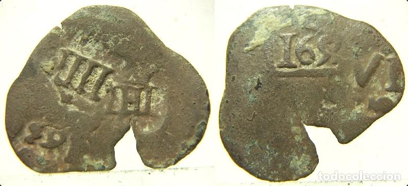 Monedas de Espa&ntilde;a: Moneda de 8 maraved&iacute;s resellados a identificar