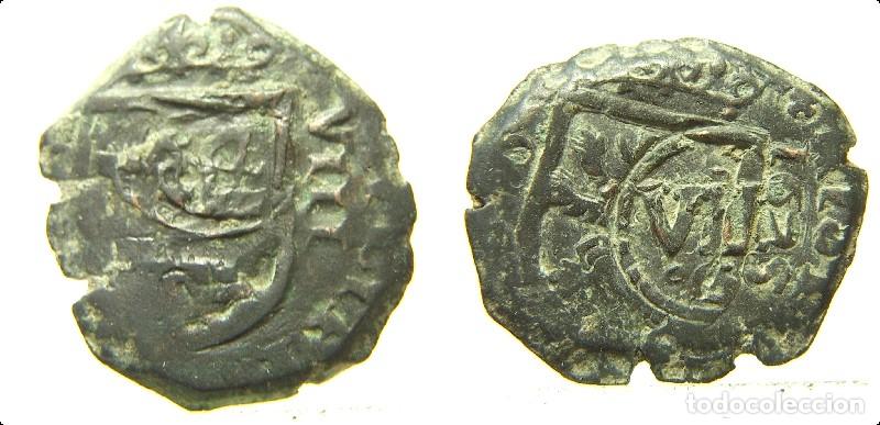 Monedas de Espa&ntilde;a: Moneda de 8 maraved&iacute;s resellados a identificar