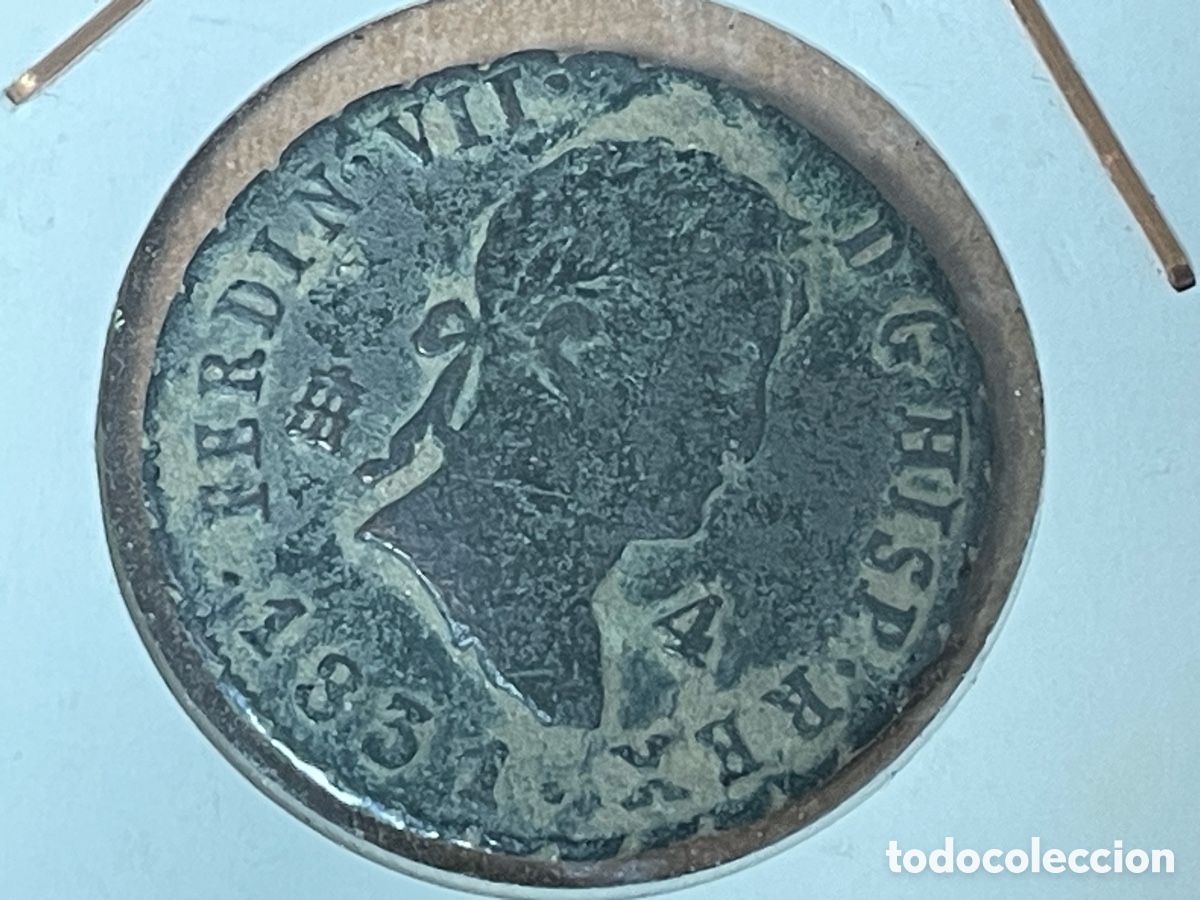 Monedas de Espa&ntilde;a: 4 Maraved&iacute;s Fernando VII 1831 Segovia