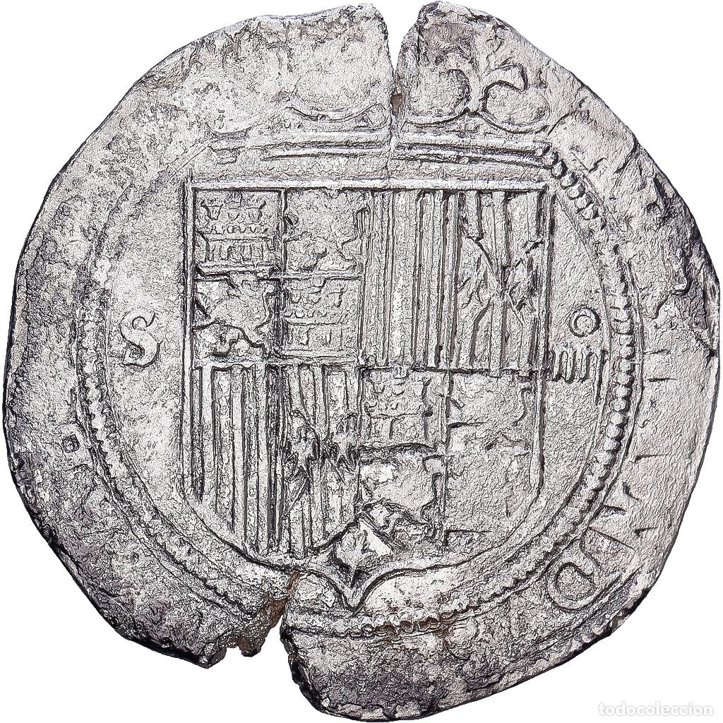 Monedas de Espa&ntilde;a: [#139610] Espa&ntilde;a, Ferdinand & Isabella, 4 R&eacute;ales, 1497-1566, Seville, Plata, BC+