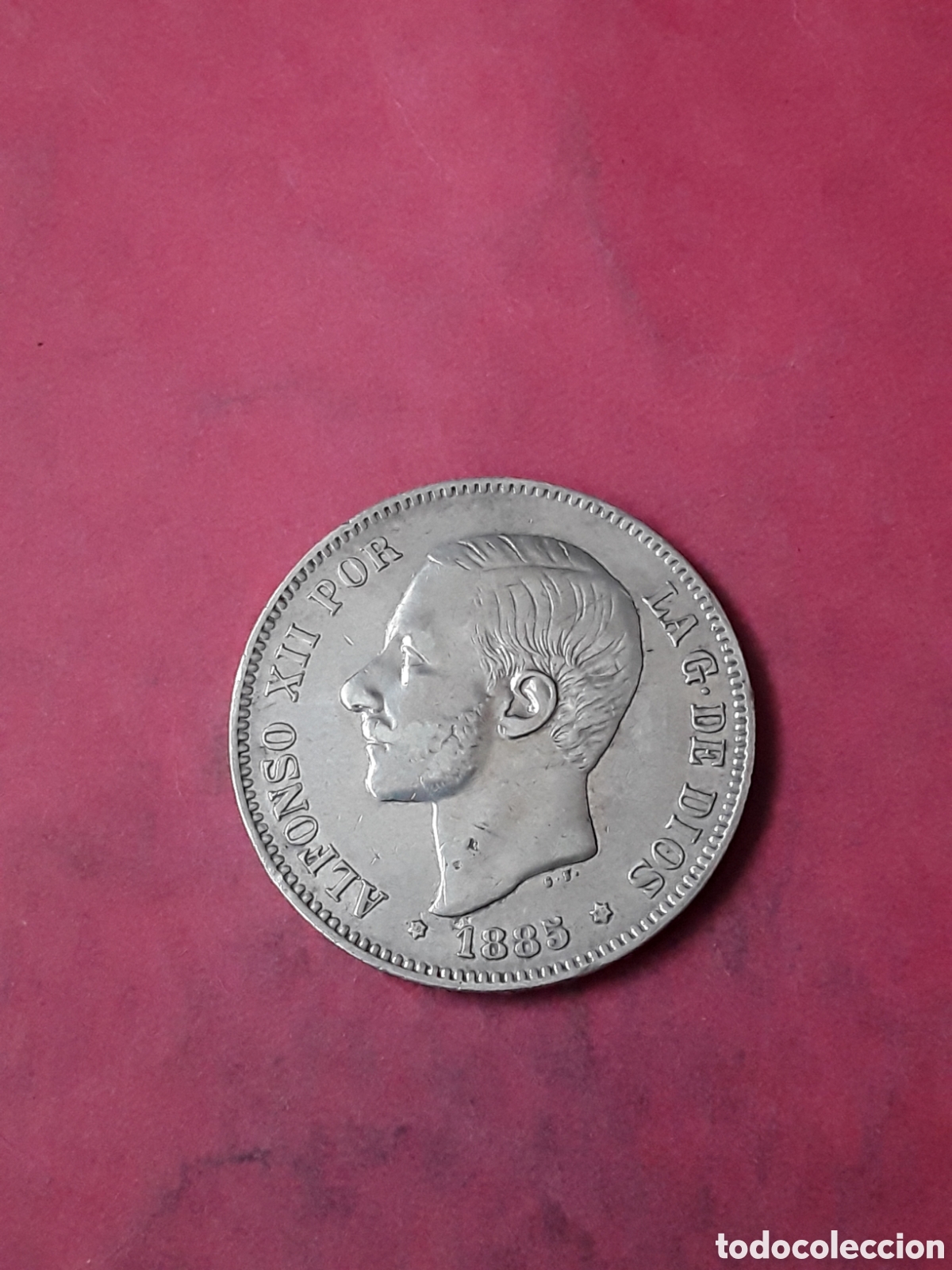 Monedas de Espa&ntilde;a: 5 PESETAS 1885 *85 . PLATA. ALFONSO XII.