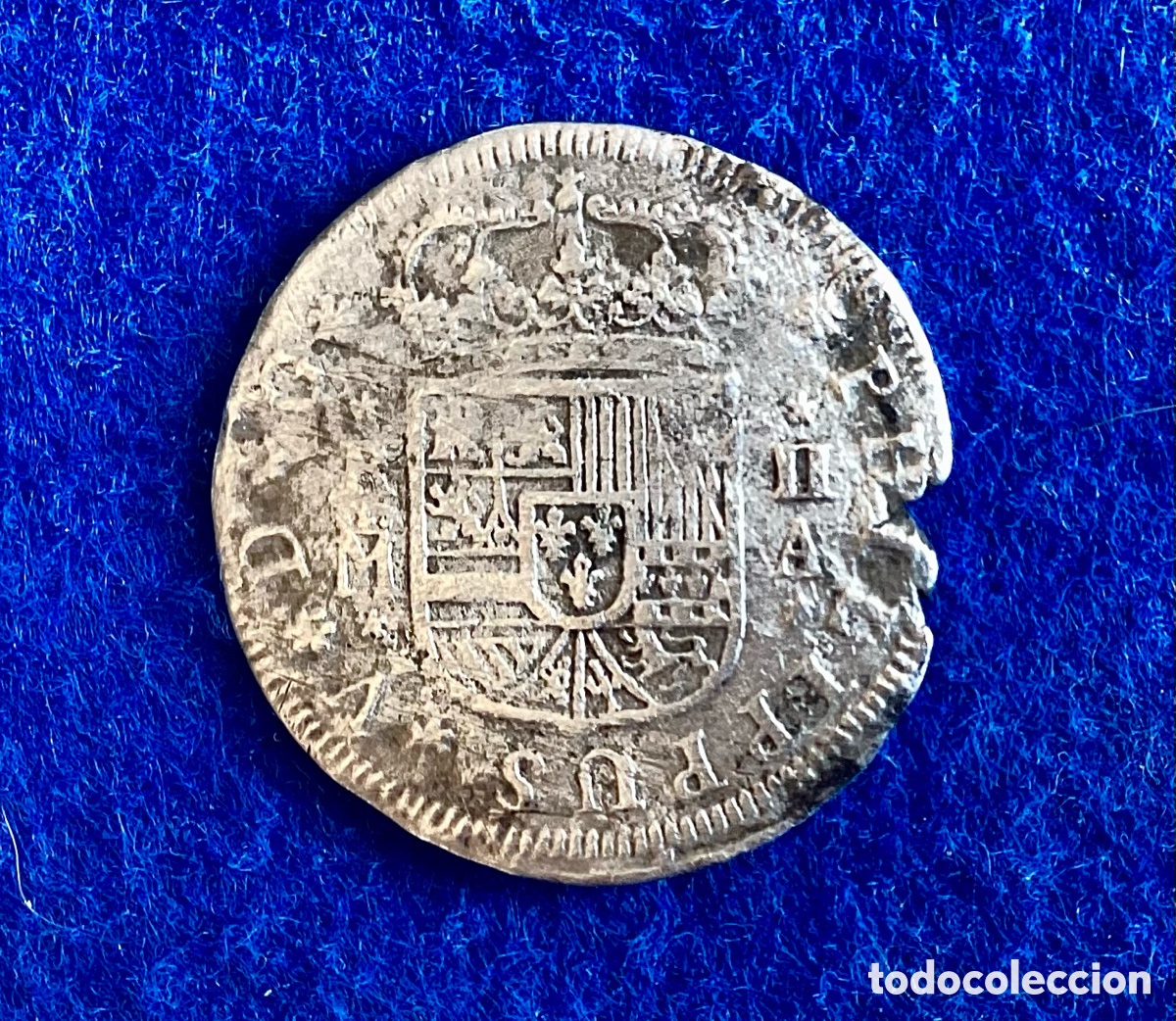Monedas de Espa&ntilde;a: 2 Reales 1721. Plata. Ceca de Madrid. Moneda hist&oacute;rica