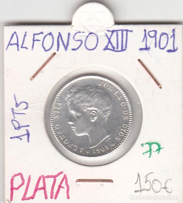 Monedas de Espa&ntilde;a: CRE0077 MONEDA ESPA&Ntilde;A 1 PESETA ALFONSO XIII 1901 PLATA