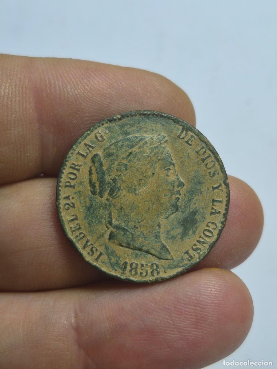 Monedas de Espa&ntilde;a: NT / ISABEL II 25 CENTIMOS REAL 1858 SEGOVIA (E1372)