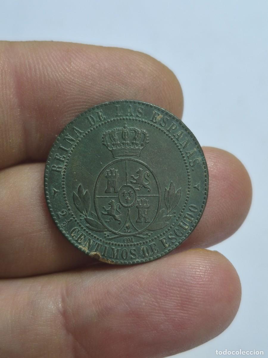 Monedas de Espa&ntilde;a: NT / ISABEL II 2,5 CENTIMO ESCUDO 1868 SEGOVIA (E1373) - Foto 2