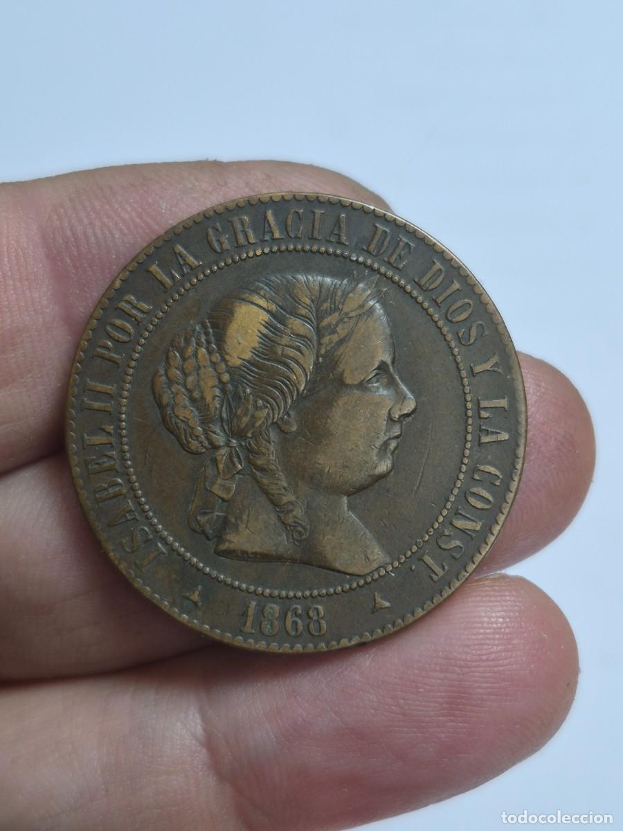 Monedas de Espa&ntilde;a: NT / ISABEL II 5 CENTIMO ESCUDO 1868 SEGOVIA (E1374)