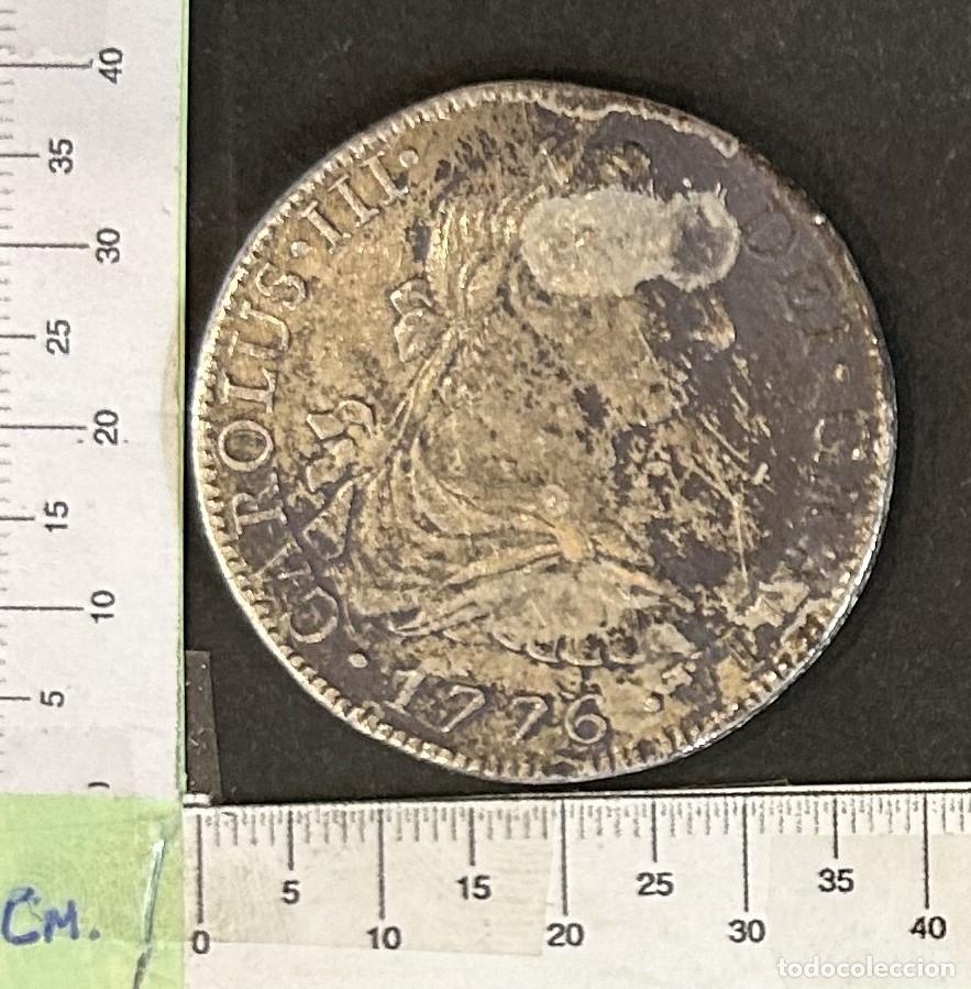 Monedas de Espa&ntilde;a: CRE3129 MONEDA ESPA&Ntilde;A CARLOS III 1776 8 REALESS MEXICO FM PLATA