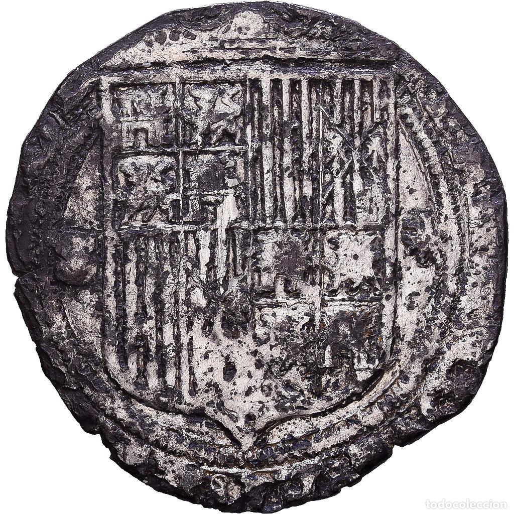 Monedas de Espa&ntilde;a: [#139614] Espa&ntilde;a, Ferdinand & Isabella, 1 R&eacute;al, 1497-1566, Seville, Plata, BC+