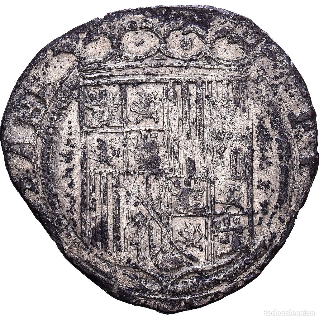Monedas de Espa&ntilde;a: [#139612] Espa&ntilde;a, Ferdinand & Isabella, 1 R&eacute;al, 1497-1566, Seville, Plata, BC+