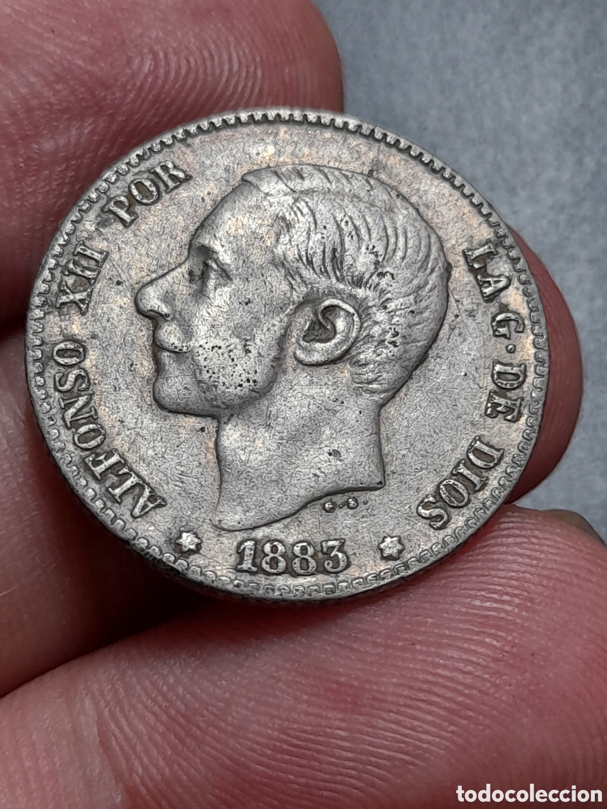 Monedas de Espa&ntilde;a: Alfonso XII 1 peseta 1883