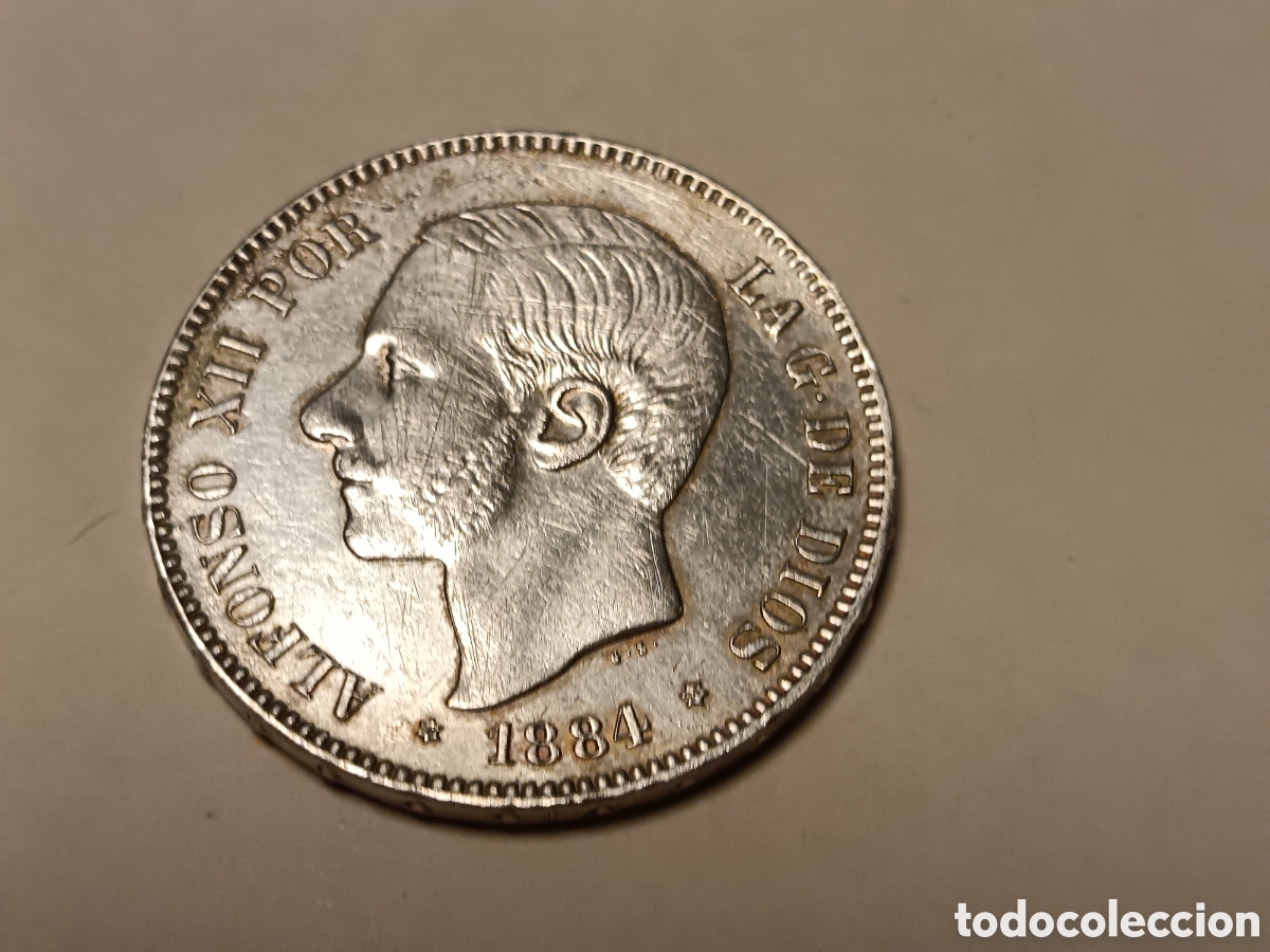 Monedas de Espa&ntilde;a: ALFONSO XII , 1884*18*84 ESTRELLAS NITIDAS