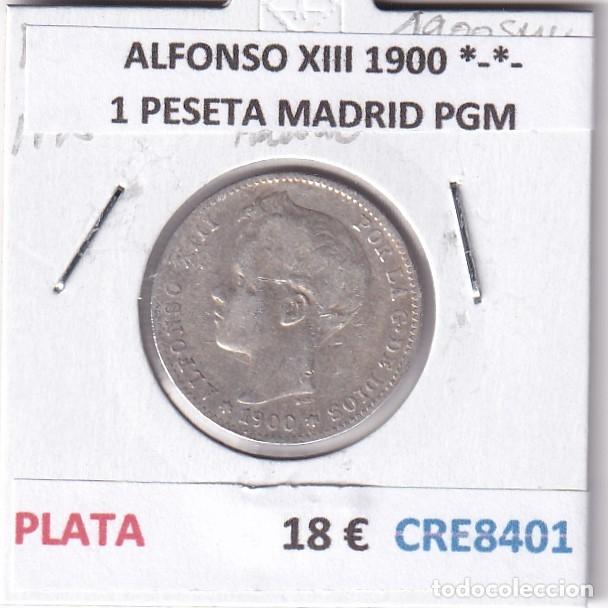 Monedas de Espa&ntilde;a: CRE8401 MONEDA ESPA&Ntilde;A ALFONSO XIII 1900 *-*- MADRID PGM PLATA