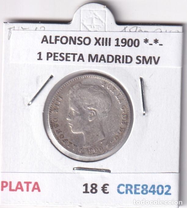 Monedas de Espa&ntilde;a: CRE8402 MONEDA ESPA&Ntilde;A ALFONSO XIII 1900 *-*- MADRID SMV PLATA