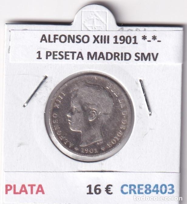 Monedas de Espa&ntilde;a: CRE8403 MONEDA ESPA&Ntilde;A ALFONSO XIII 1901 *-*- MADRID SMV PLATA