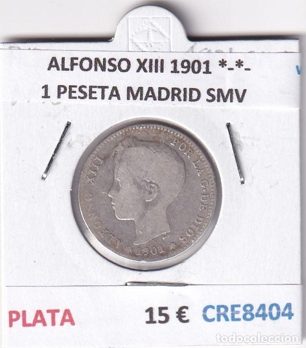 Monedas de Espa&ntilde;a: CRE8404 MONEDA ESPA&Ntilde;A ALFONSO XIII 1901 *-*- MADRID SMV PLATA