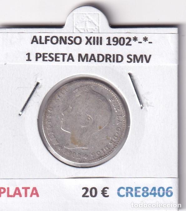 Monedas de Espa&ntilde;a: CRE8406 MONEDA ESPA&Ntilde;A ALFONSO XIII 1902*-*- MADRID SMV PLATA