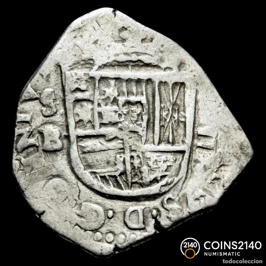 Monedas de Espa&ntilde;a: Felipe III (1598-1621). 2 reales. 1607. Sevilla. B. (AC-666). (Jarabo-Sanahuja-B453). 6,66g.