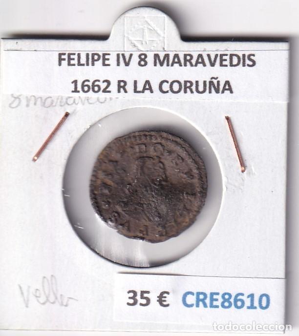 Monedas de Espa&ntilde;a: CRE8610 MONEDA ESPA&Ntilde;A FELIPE IV 8 MARAVEDIS 1661 Y MADRID