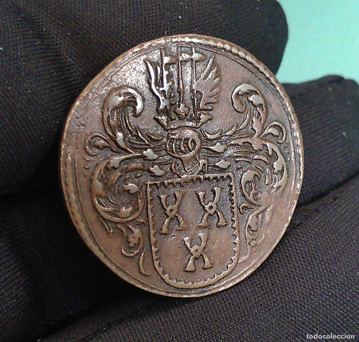 Monedas de Espa&ntilde;a: 1661 Pa&iacute;ses Bajos espa&ntilde;oles, Bruselas, jeton, Felipe IV, Espa&ntilde;a, Escudo Broeckhoven