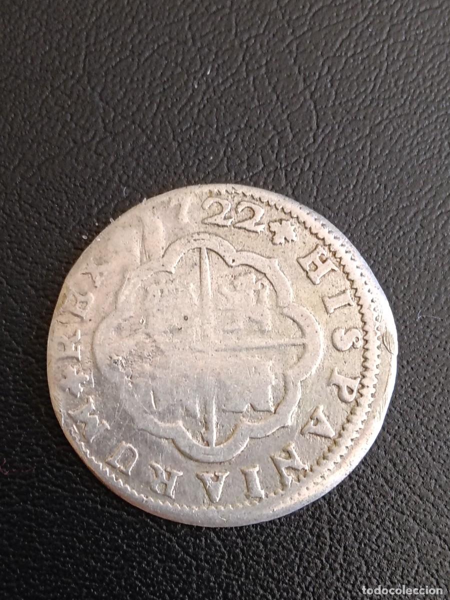 Monedas de Espa&ntilde;a: 2 reales Felipe V 1722 Sevilla