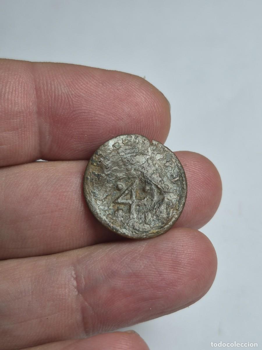 Monedas de Espa&ntilde;a: NT/ RESELLO 4 EN ARABE MARAVEDIES 1652 ESCASA (E1391)