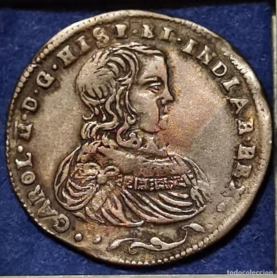 Monedas de Espa&ntilde;a: Carlos II Rey de Espa&ntilde;a Pa&iacute;ses Bajos espa&ntilde;oles B&eacute;lgica Flandes Imperio 1671