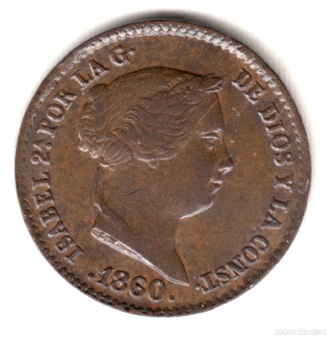 Monedas de Espa&ntilde;a: ESPA&Ntilde;A 10 centimos de real 1860 Segovia - Reina Isabel II