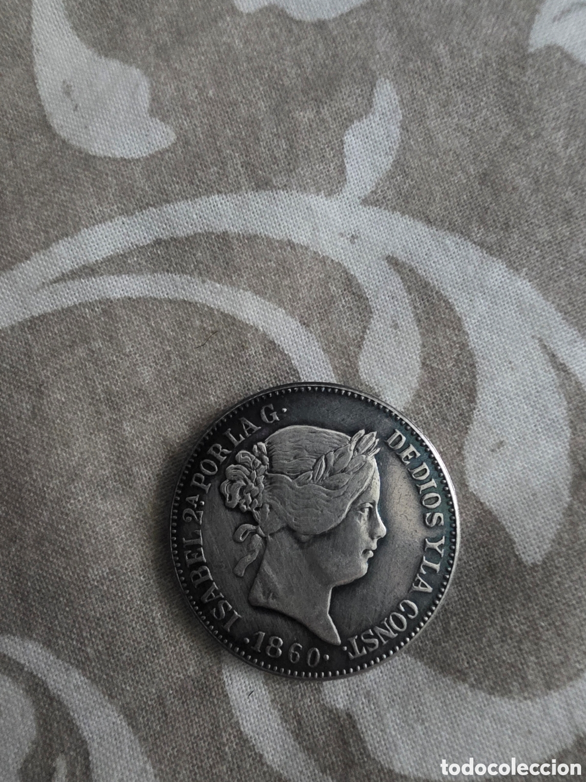 Monedas de Espa&ntilde;a: Moneda de plata isabel 2 1860