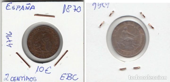 Monedas de Espa&ntilde;a: E4796 MONEDA ESPA&Ntilde;A 2 C&Eacute;NTIMOS GOBIERNO PROVISIONAL 1870