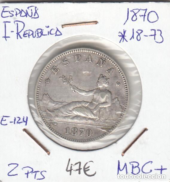 Monedas de Espa&ntilde;a: E0124 MONEDA ESPA&Ntilde;A I REPUBLICA 2 PESETAS 1873
