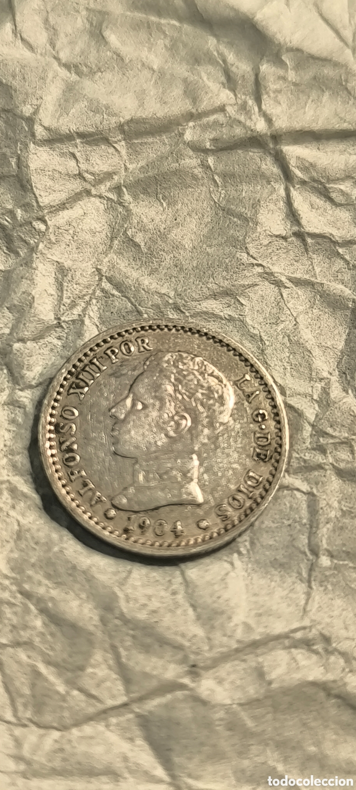 Monedas de Espa&ntilde;a: Vendo moneda de plata antigua de 1904 - Foto 3