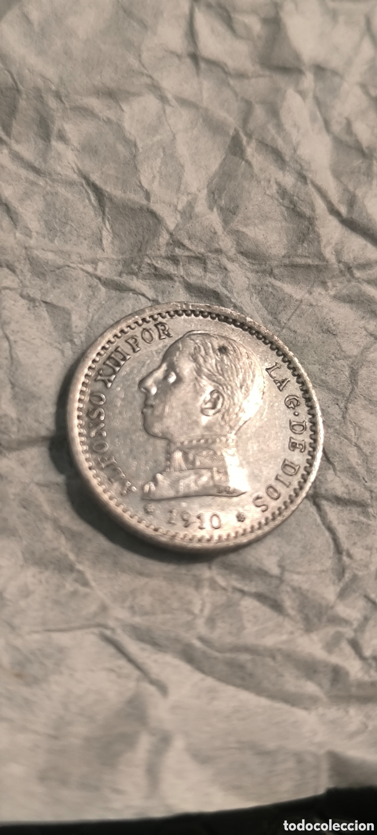 Monedas de Espa&ntilde;a: Vendo moneda de plata antigua de 1910 - Foto 2