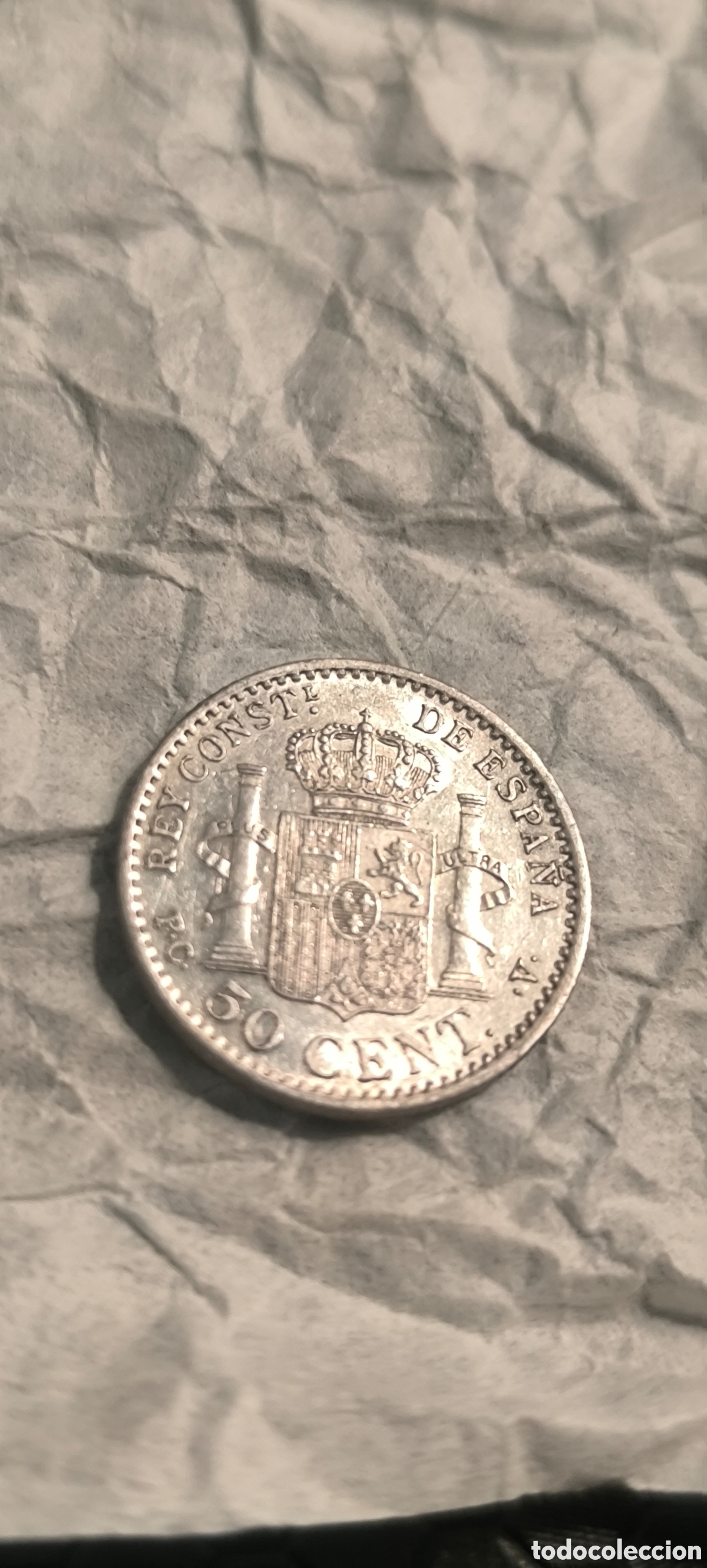 Monedas de Espa&ntilde;a: Vendo moneda de plata antigua de 1910 - Foto 3