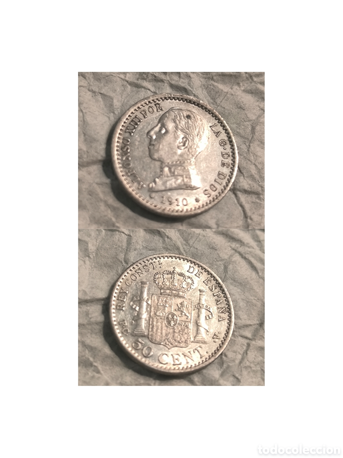 Monedas de Espa&ntilde;a: Vendo moneda de plata antigua de 1910