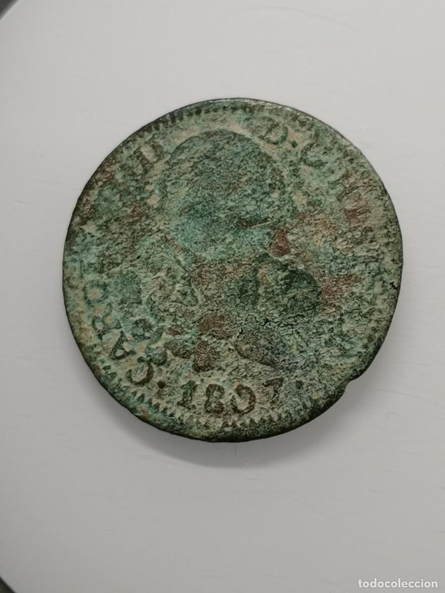 Monedas de Espa&ntilde;a: Carlos IV 4 Maraved&iacute;s 1807 Segovia. - Foto 5