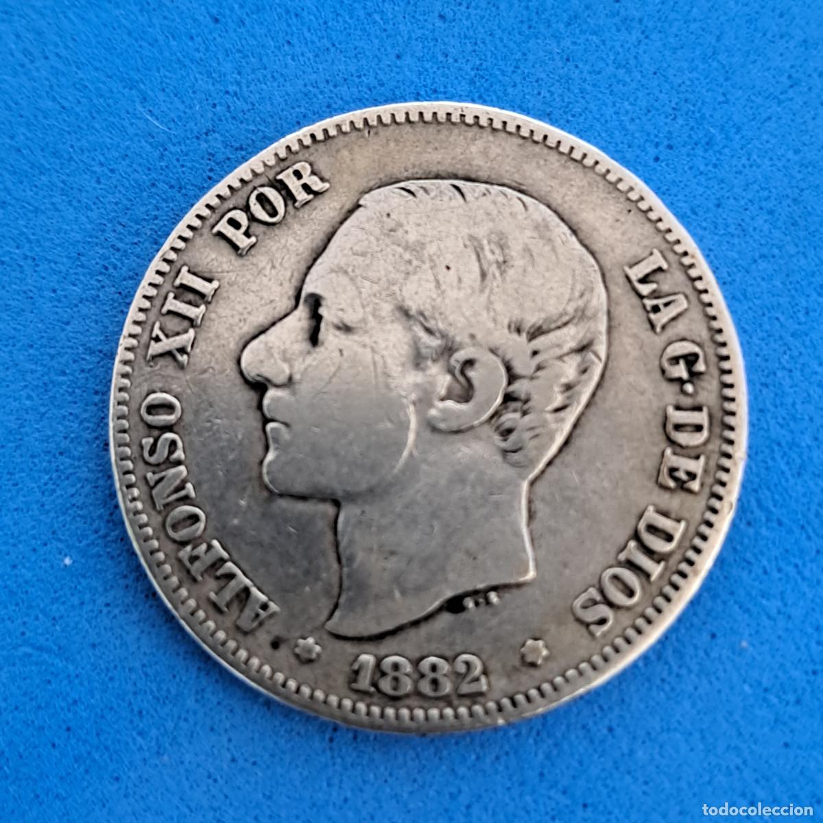 Monedas de Espa&ntilde;a: MONEDA DE PLATA - A&Ntilde;O 1882 - 2 PESETAS - ALFONSO XII
