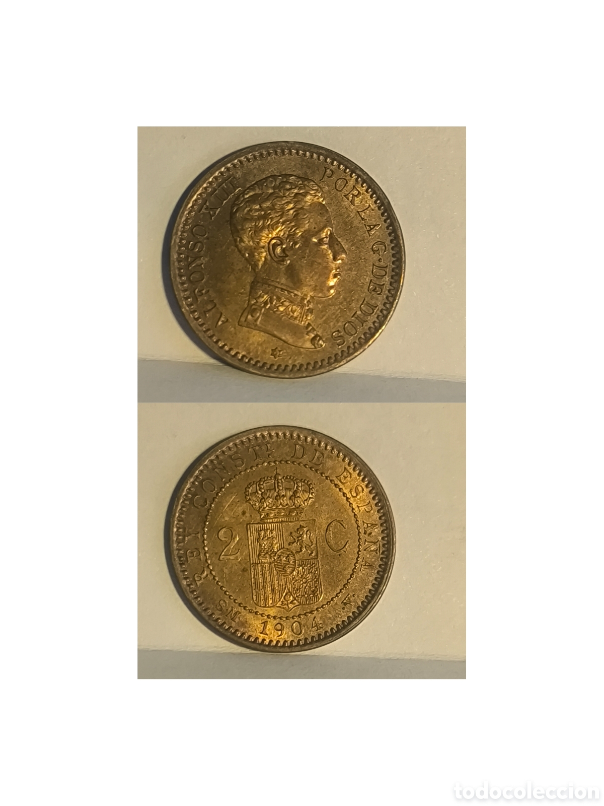 Monedas de Espa&ntilde;a: Vendo moneda antigua de cobre de Alfonso XIII 1904