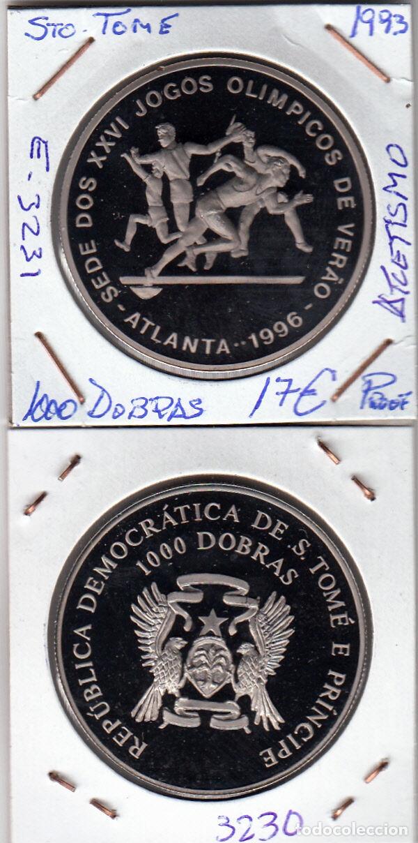 Monedas de Espa&ntilde;a: E3231 MONEDA SANTO TOME Y PRINCIPE 1000 DOBRAS 1993 PROOF